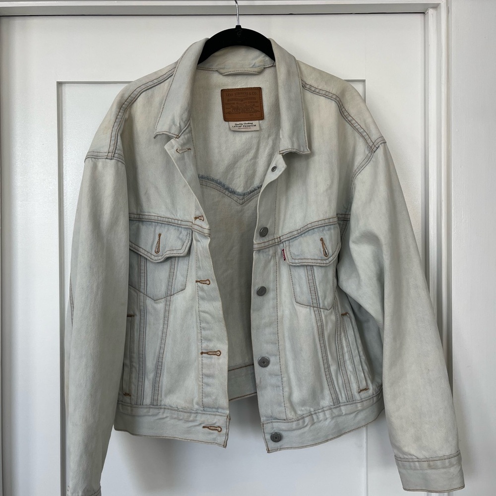 Levi's Light Gray Jean Jacket - image 1